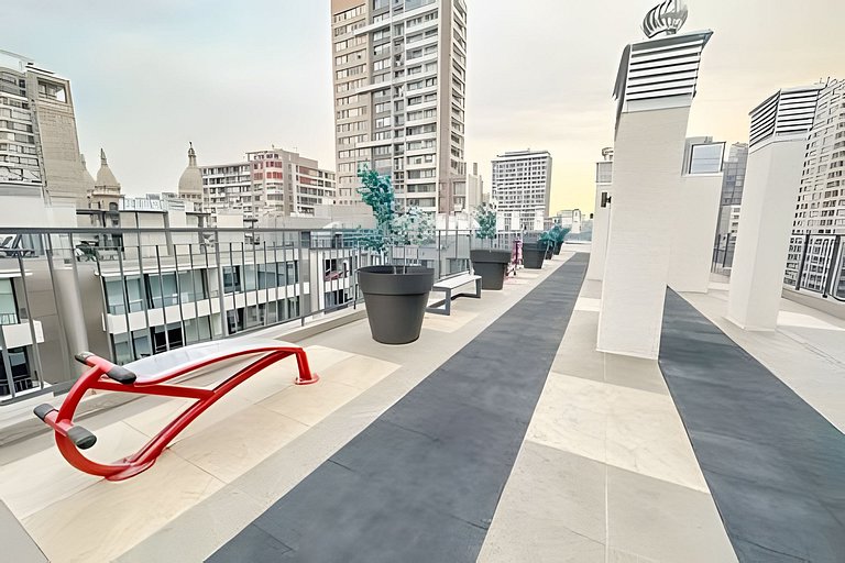 Moderno depto. en Santiago centro|A pasos de metro